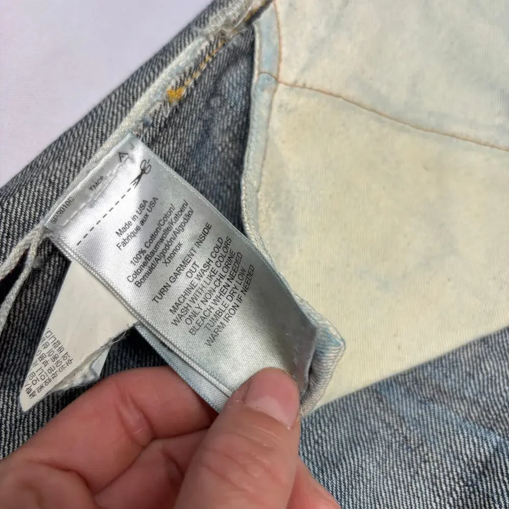 RRL Double RL Slim Fit Japan Woven Selvedge Denim Jeans Men's 30x34 Whiskering